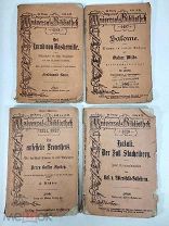 4 старинные книги одним лотом. Universal Bibliothek. Немецкий.