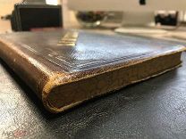 Книга в кожаном переплете А.С.Пушкин томник сочинения 1887 год Морозов