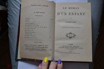 старинная книга Pierre Loti D'un enfant Франция 1893 год
