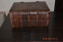 Книга старинная Канонник в родном кожаном переплете 19 век оригинал