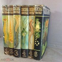 Книга Жизнь животных в 6 томах 7 книг Просвещение Зенкевич 1968 - 1971