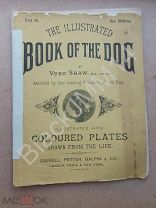 1881 Illustrated Book of the Dog Журнал о собаках Литография Цветная Грейхаунд Бассет-хаунд