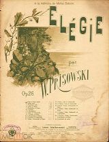 1912 год. Ноты, Элегия, В.Присовский K0063
