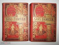 Sans Famille. Hector Malot. 2 тома. Золотой обрез. Отличное состояние. Книги на французском языке+