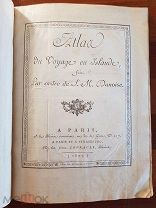 Атлас путешествия в Исландию Издание 1802 года Atlas du Voyage en Islande