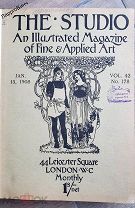 THE STUDIO ЛОНДОН 1908 ГОД ИЛЛЮСТРИРОВАННЫЙ ЖУРНАЛ ИЗОБРАЗИТЕЛЬНОГО И ПРИКЛАДНОГО ИСКУССТВА
