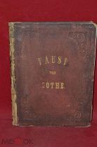 Книга «Фауст» Гёте «Faust von Gothe» 1854 г. Множество красивых гравюр (лот № 5814) {-7}