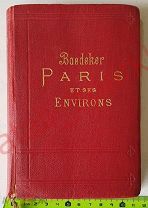 K. Baedeker. Paris et ses environs. Париж и его окрестности. 1924 год