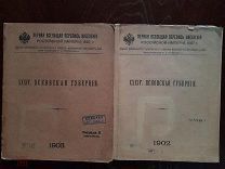 Первая Всеобщая перепись населения Российской империи 1897 г. Псковская губерния. 1902 г. 2 тетради