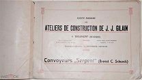 Альбом «Конвейеры Serpent» Акционерное общество строительных мастерских. 190? год. на французском яз