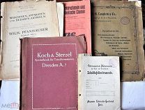 Журнал по электрохимии за 1928г+ 4 каталога оборудования начиная с 1905 г. на немецком языке.