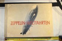 Табачный альбом «Zeppelin-Weltfahrten» 1932 год Цеппелин Дирижабль Германия оригинал