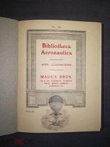 Описательный каталог книг и гравюр, иллюстрирующих эволюцию дирижабля и самолета 1920 Лондон