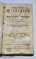Книга на немецком «Проповеди на воскресные Евангелия» 1786г (Лот №Н323)