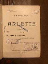 Роман с иллюстрациями «Arlette» Armand Silvestre 1899!