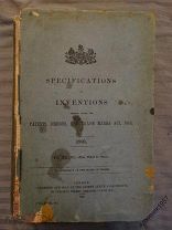 Спецификация Изобретений Патенты Дизайн Торговые марки изд. Лонодон 1892 г. на английском