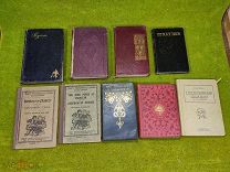 9 старинных книг на иностранных языках одним лотом