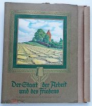 Альбом Der Staat der Arbeit und des Friedens c Ремом. В родном футляре 1934 Редкое издание