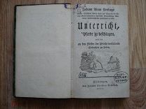 Книга о лошадях на немецком. J.A. Kersting. Unterricht Pferde zu beschlagen. 1777 год (куб)