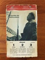Отрывной иллюстрированный рабочий календарь на 1932 год. Illustrierter Arbeiter Kalender Редкий