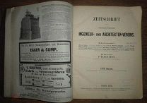 Журнал Австрийской ассоциации инженеров и архитекторов 1876год (на немецком языке) Zeitschrift
