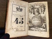 1644 РАРИТЕТ ИЗ БИБЛ ТАЙНОГО СОВЕТНИКА 'СОЧИНЕНИЯ ЦЕЗАРЯ'