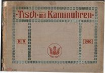 Каминные часы.Журнал. Tisch und kaminuhren.№9 1910 г.