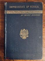 Impressions of Russia by Brandes Брандес Георг Русские впечатления 1889 г. Первое издание