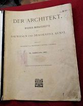 книга 1903 г. 40х31см Архитектура в иллюстрациях проф. Риттер дома виллы планы фото фасад на нем