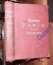 Baedeker Karl (Бедекер) «Paris et ses environs» 1900г. XXXII+400+24с.+карты вклейки
