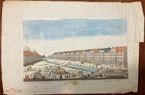 Гравюра «Вид имперских коллегий. в Санкт-Петербурге», 1750-е, размер 42х32 см