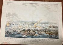 Вид Очакова и панорама Кинбурнского сражения 12.10.1787, Казанова/Шульц, 1788