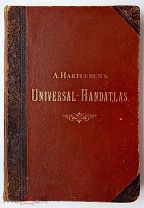 Атлас A. HARTLEBENS UNIVERSAL-HANDATLAS 1892 Редкое издание