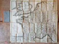 1812 год. Уникальная карта. 133 департамента. I Империя. Наполеон. Париж.Франция.До войны с Россией.