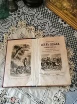 Антикварная книга Приключения Жиль Бласа Сантиланского, 1870 год.