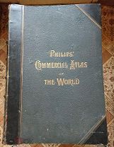 RRR. FHILIPS COMMERCIAL ATLAS of THE WORLD 1898г. АТЛАС МИРА. Дарственная надпись В.Дурова.