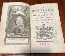 Вольтер. Генриада. (на франц. языке). 1756. Фронтиспис с портретом. Прижизненное издание