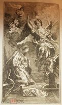 Антикварная книга. 18 век. Фома Кемпийский. Подражание Христу. Гравюры. С утратами.
