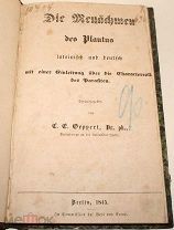 Книга старинная. 1845 год. Плавт. Древний Рим. (Германия 19 век). Готика и Латынь. Редкость.