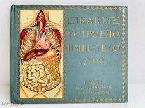 [Красочный атлас] Как устроено наше тело. С рис. Клюнца. 1912 г. С сохранением суперобложки!