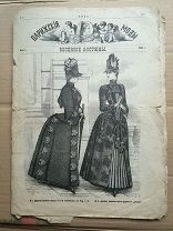 ПАРИЖСКИЕ МОДЫ ПРИЛОЖЕНИЕ К НИВЕ 1887 МАРТ №9 ВЕСЕННИЕ КОСТЮМЫ НЕБОЛЬШИЕ УТРАТЫ(ОО641)