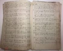 Рукопись Поминальник Царской семьи Романовых 1732 год. 12 страниц.!