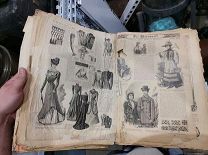 Антикварная Книга Модных нарядов 1898-1899 год Редкость Старинная
