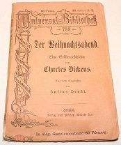 Рассказ с Приведениями. Антикварная Немецкая Книга. Модерн. Диккенс. (в стиле модерн)