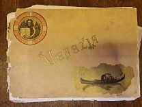 Альбом литографий Венеция 20 шт. цветные 1900 годы 33/22.5 см