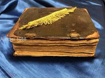 Антикварная ЦЕРКОВНАЯ КНИГА,БИБЛИЯ, МОЛИТВЕННИК! 22.5/18/7см