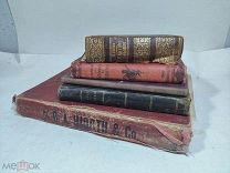 5 старинных книг на иностранных языках,!