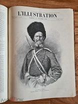 Подшивка газет ILLUSTRATION за 1904 год о русско-японской войне. Огромный формат.