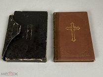 Старинная книга Святое Евангелие 1867 год Санкт-Петербург в чехле 3-ой золотой обрез