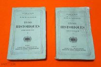 1857 г. Полный к-т в 2 тт. Труды Шатобриана. Исторические Исследования илл. гравюрами.